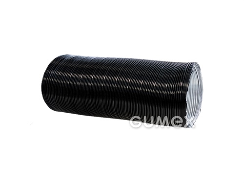 Vzduchotechnická hadica, 80mm, SEMI ALG, dĺžka 3m, 0,02bar, hliník, -30°C/+250°C, čierna lesklá